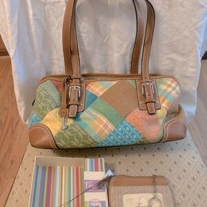 Fossil patchwork bag and brand new wallet